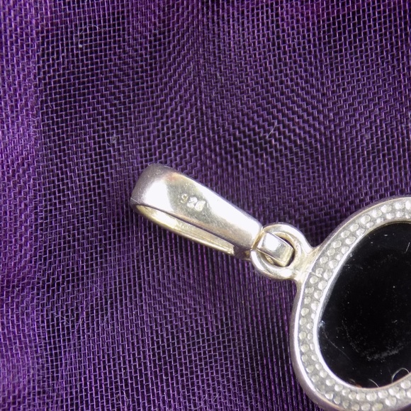 STERLING HONEY GOLDEN GREEN TRIO AMBER pendant - Picture 2 of 7